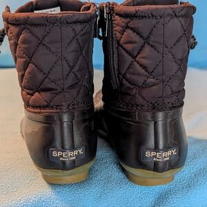 Sperry Black Quilted Boots